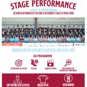 Stage Performance - Vacances d'Été